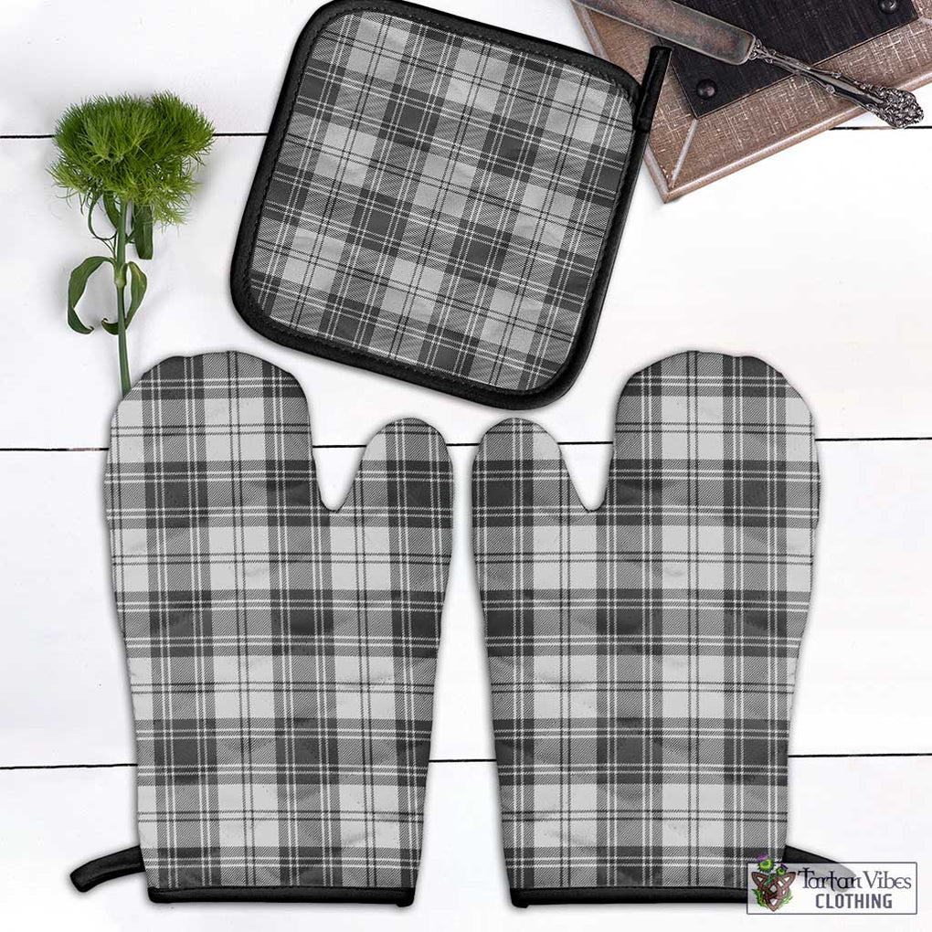 Glendinning Tartan Combo Oven Mitt & Pot-Holder Black - Tartan Vibes Clothing