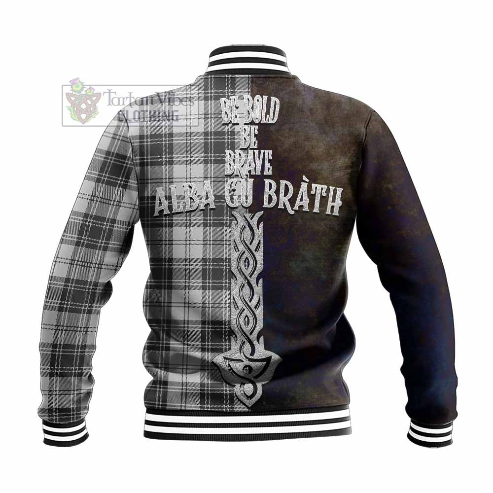 Glendinning Tartan Family Crest Baseball Jacket Alba Gu Brath Be Brave Lion Ancient Style - Tartan Vibes Clothing