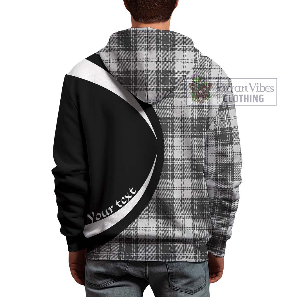 Tartan Vibes Clothing Glendinning Tartan Hoodie with Family Crest Circle Style