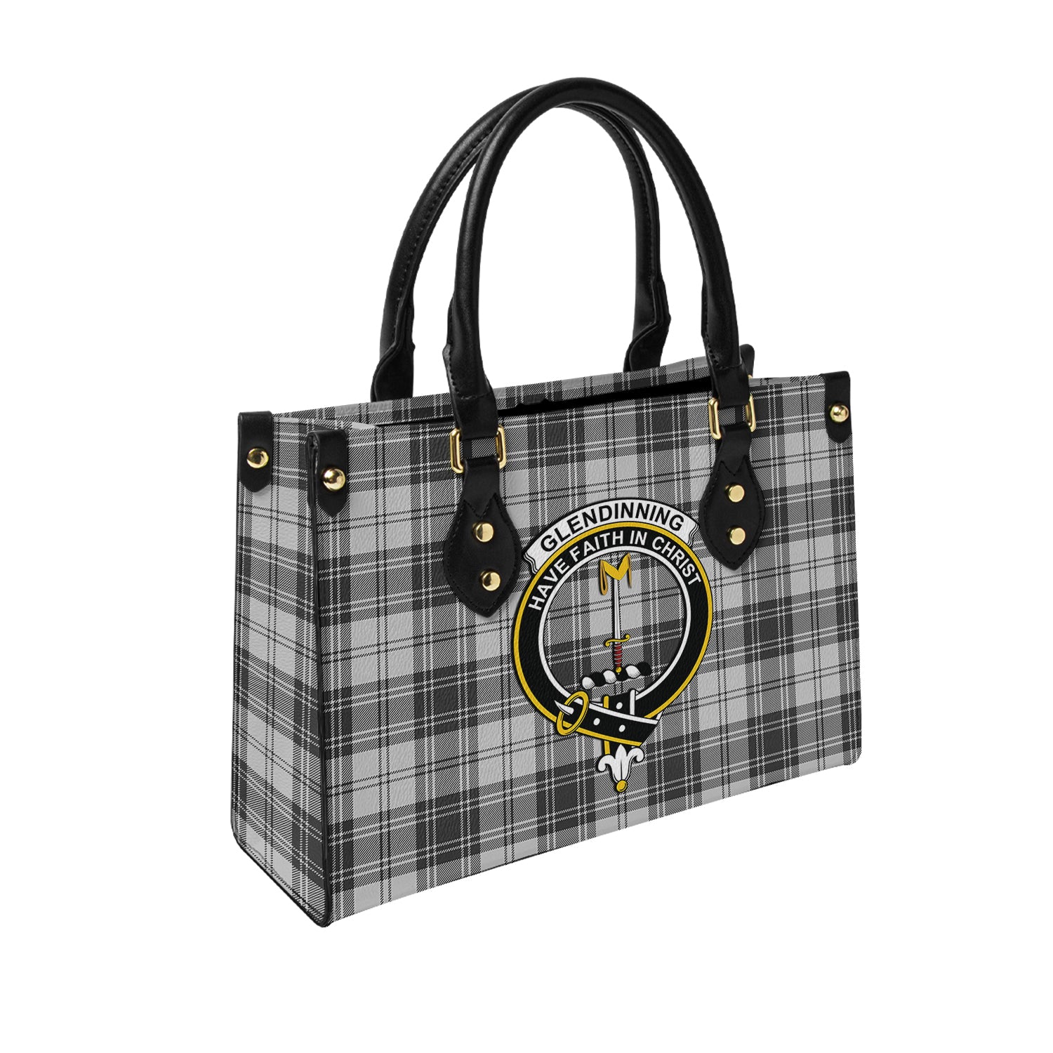 glendinning-tartan-leather-bag-with-family-crest