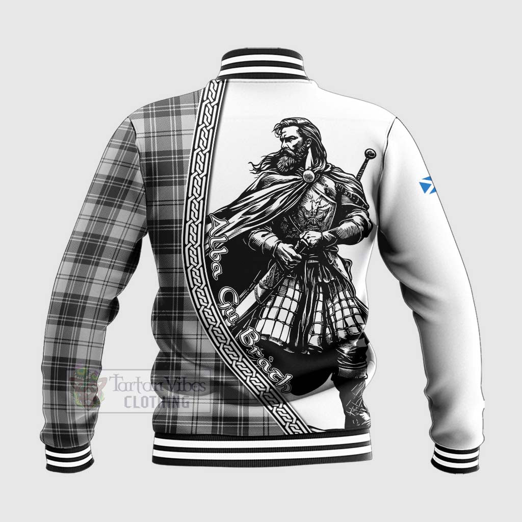 Glendinning Tartan Clan Crest Baseball Jacket with Highlander Warrior Celtic Style - Tartan Vibes Clothing