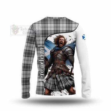 Glendinning Crest Tartan Long Sleeve T-Shirt Inspired by the Freedom of Scottish Warrior