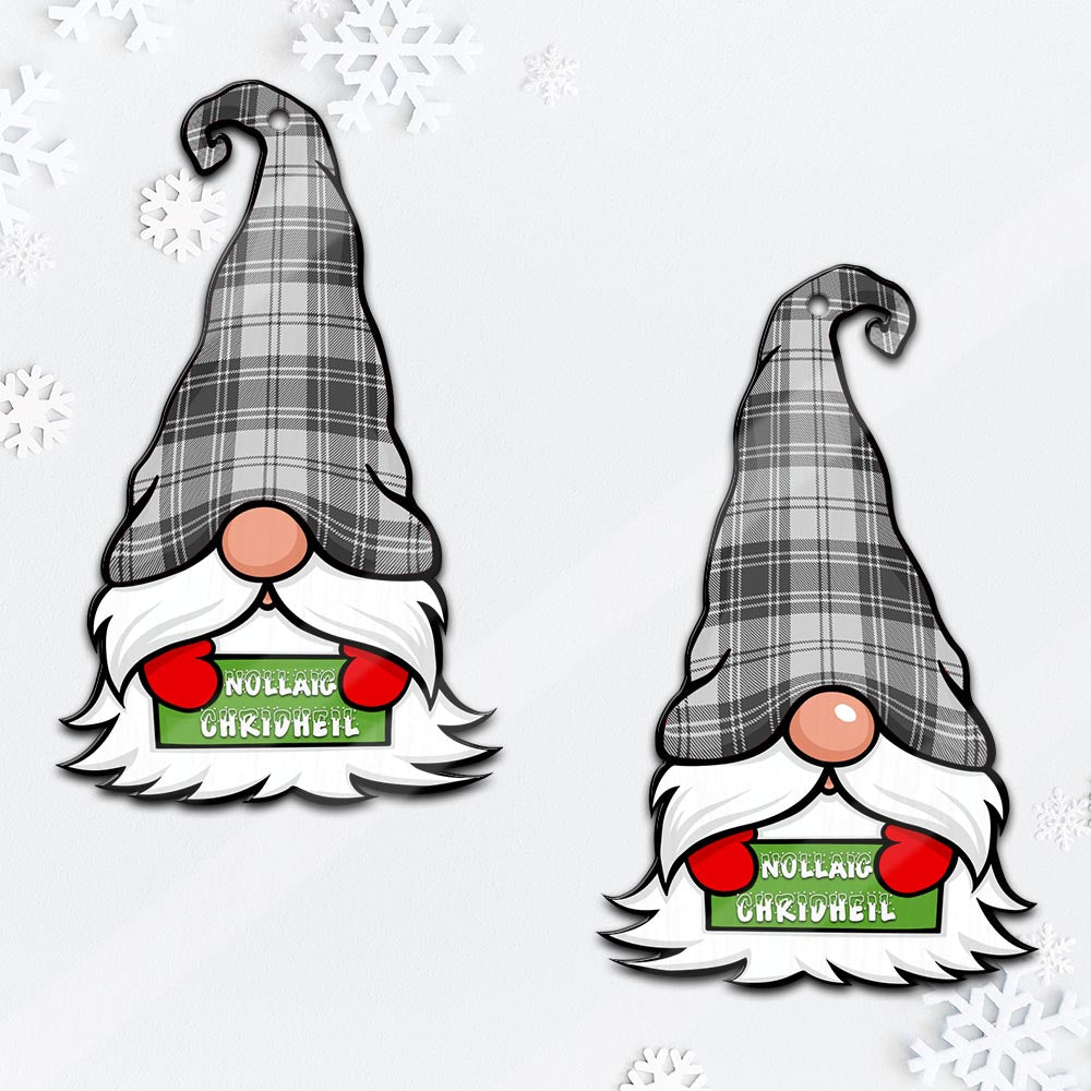 Glendinning Gnome Christmas Ornament with His Tartan Christmas Hat Mica Ornament - Tartanvibesclothing