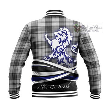 Glendinning Tartan Baseball Jacket with Alba Gu Brath Regal Lion Emblem - Tartan Vibes Clothing