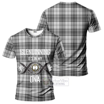 Glendinning Tartan T-Shirt with Family Crest DNA In Me Style