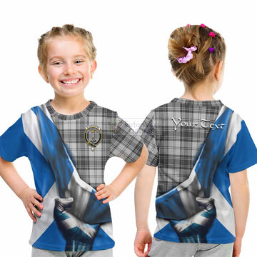Glendinning Tartan Kid T-Shirt with Family Crest Scotland Patriotic Style - Tartan Vibes Clothing
