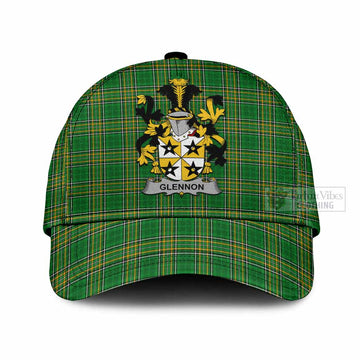 Glennon Irish Clan Tartan Classic Cap with Coat of Arms