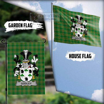 Godley Irish Clan Tartan Flag with Coat of Arms