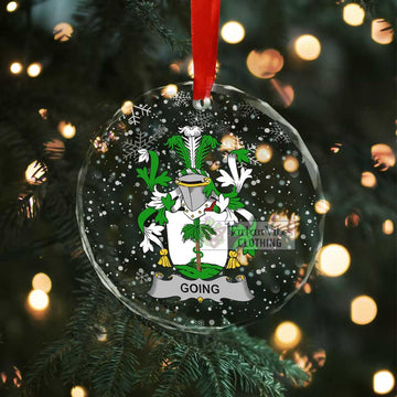 Going Irish Clan Christmas Glass Ornament with Coat of Arms