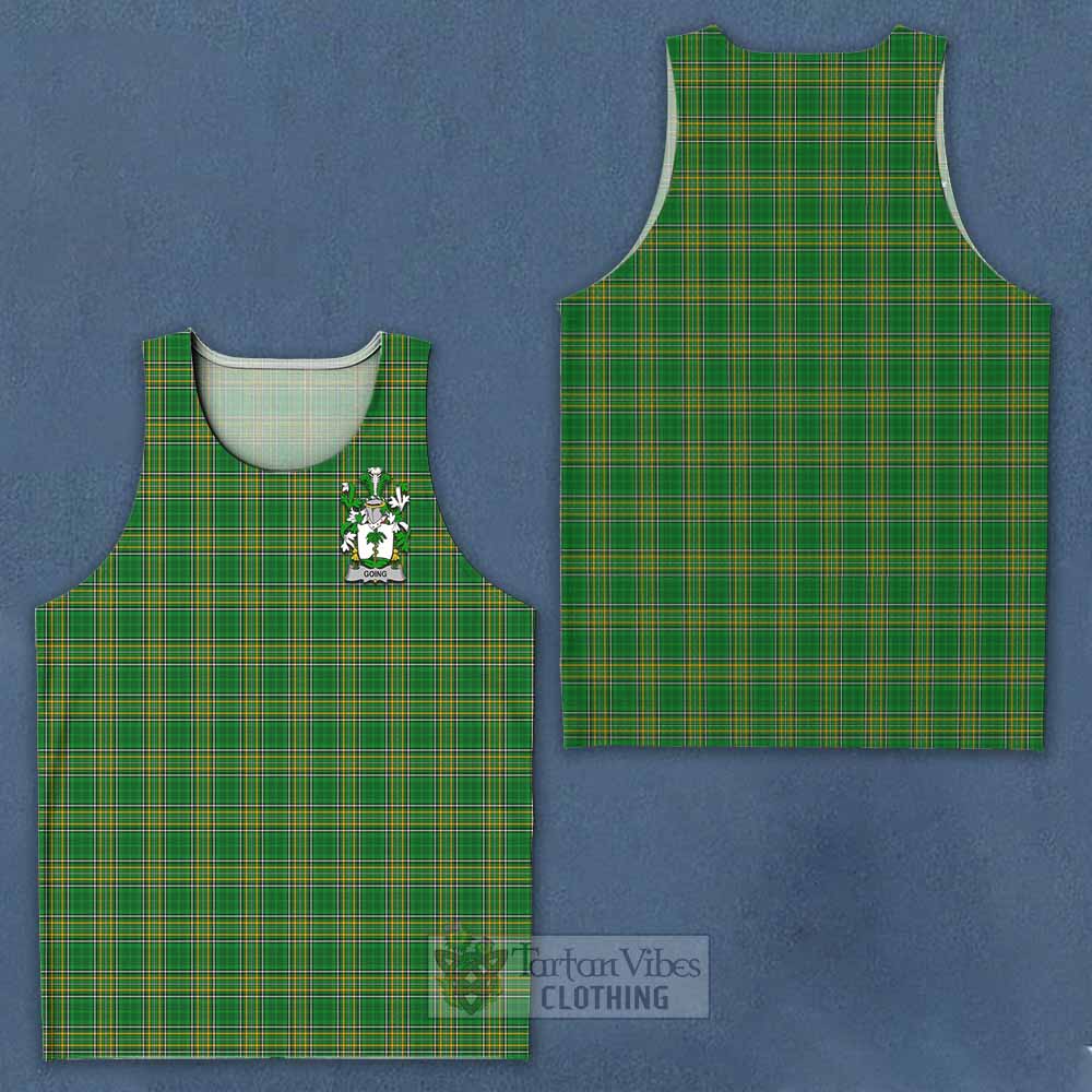 Going Irish Clan Tartan Men's Tank Top with Coat of Arms - Tartan Vibes Clothing
