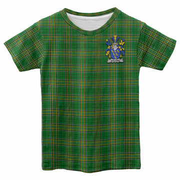 Golding Irish Clan Tartan Kid T-Shirt with Coat of Arms Youth XL Size14 - Tartan Vibes Clothing