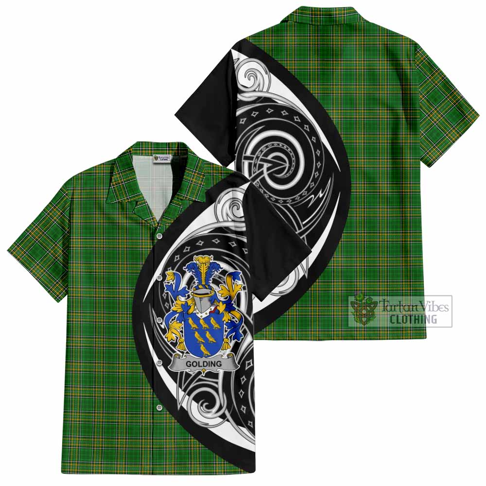 Golding Irish Clan Hawaiian Shirt Celtic Circle Style - Tartan Vibes Clothing