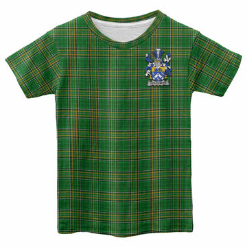 Goldsmith Irish Clan Tartan Kid T-Shirt with Coat of Arms Youth XL Size14 - Tartan Vibes Clothing