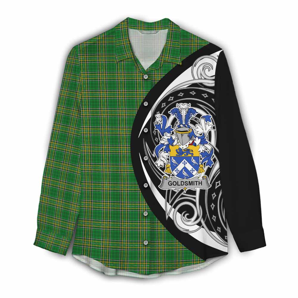 Goldsmith Irish Clan Women's Casual Shirt Celtic Circle Style Female - Tartan Vibes Clothing