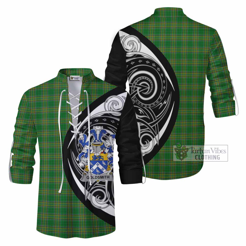 Goldsmith Irish Clan Ghillie Kilt Shirt Celtic Circle Style - Tartan Vibes Clothing