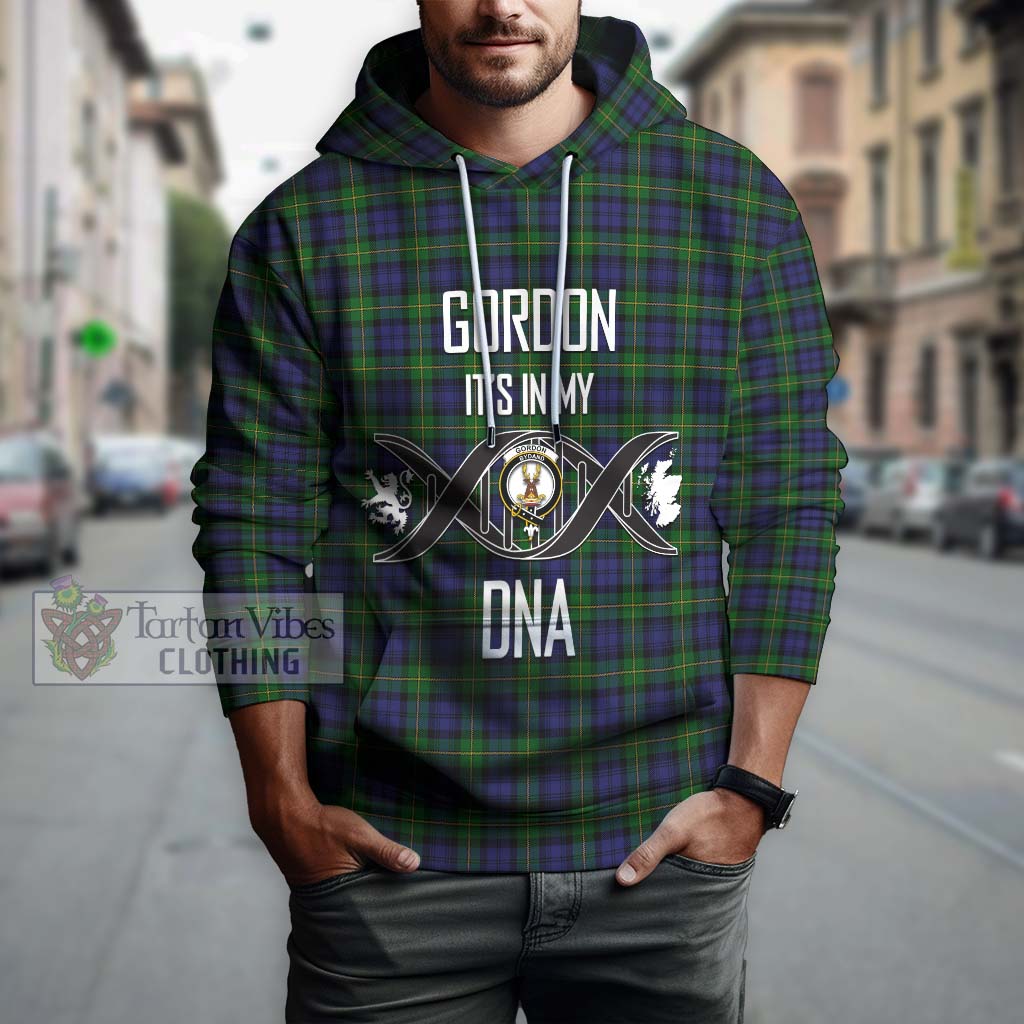 Gordon Tartan Hoodie with Family Crest DNA In Me Style Pullover Hoodie - Tartanvibesclothing Shop