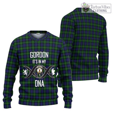 Gordon Tartan Ugly Sweater with Family Crest DNA In Me Style