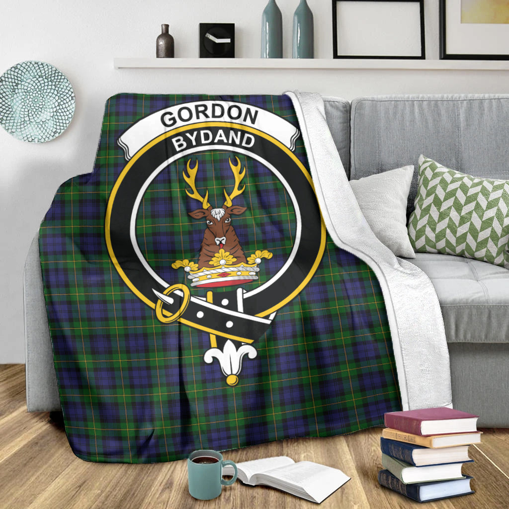 gordon-tartab-blanket-with-family-crest