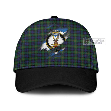 Gordon Tartan Classic Cap with Family Crest In Me Style