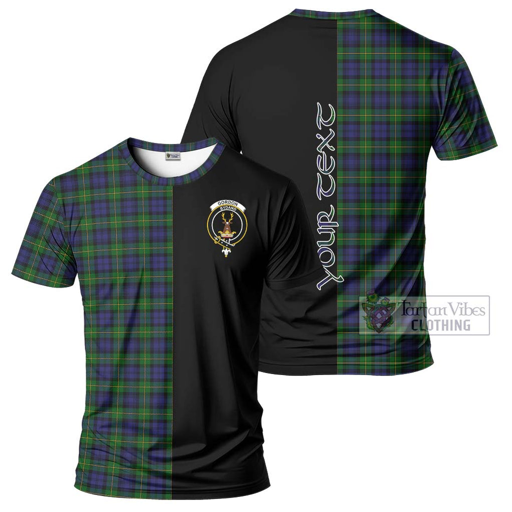 Gordon Tartan T-Shirt with Family Crest and Half Of Me Style Kid's Shirt - Tartanvibesclothing Shop