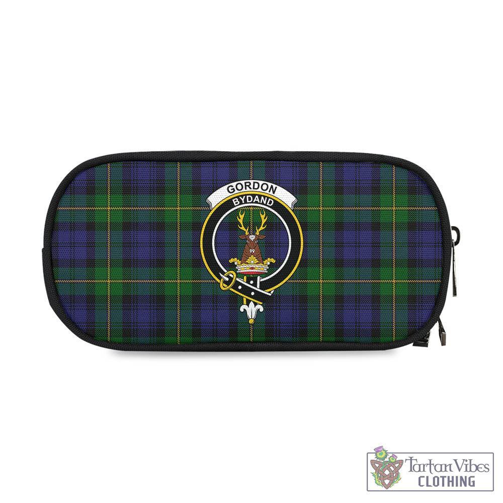 Tartan Vibes Clothing Gordon Tartan Pen and Pencil Case with Family Crest