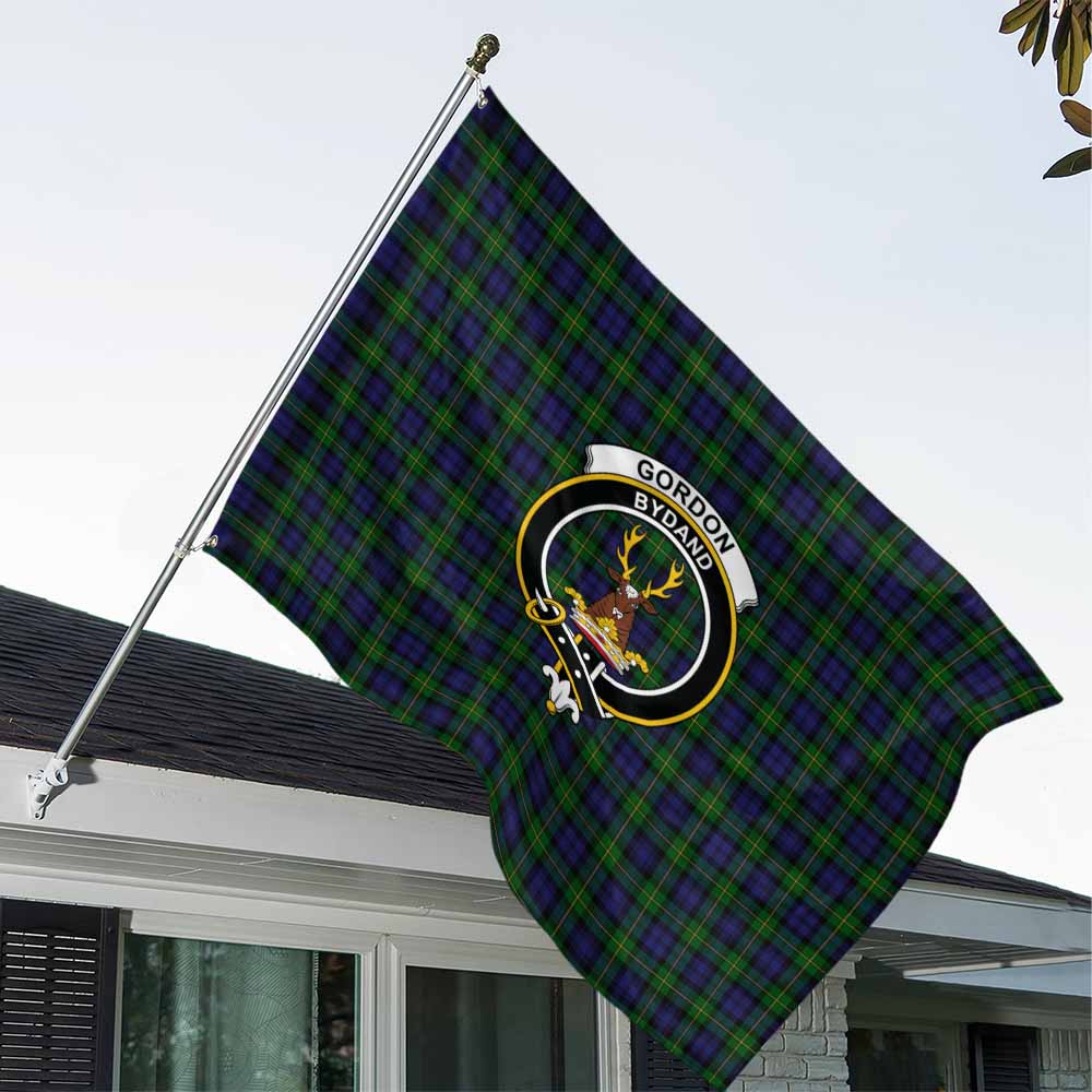 Gordon Tartan House Flag with Family Crest House Flag - Tartan Vibes Clothing