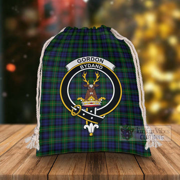 Gordon Tartan Christmas Santa's Bag with Family Crest