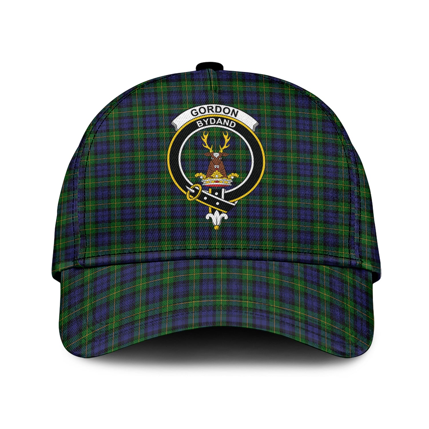 Gordon Tartan Classic Cap with Family Crest Classic Cap Universal Fit - Tartan Vibes Clothing