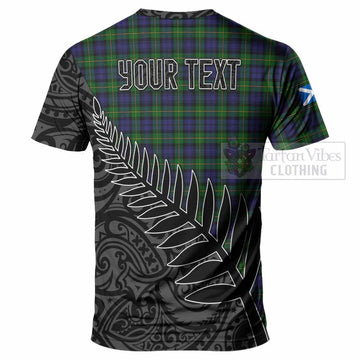 Gordon Crest Tartan T-Shirt with New Zealand Silver Fern Half Style