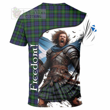 Gordon Crest Tartan T-Shirt Inspired by the Freedom of Scottish Warrior