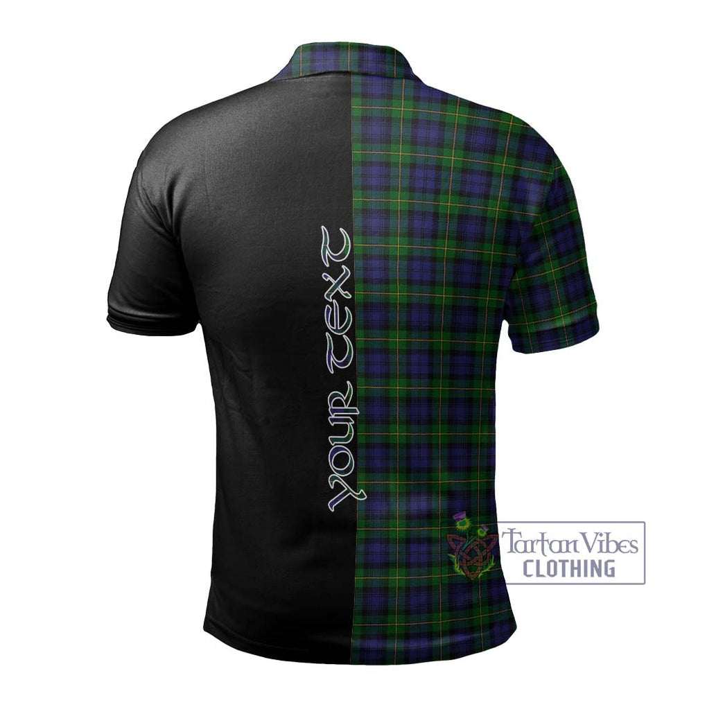 Gordon Tartan Polo Shirt with Family Crest and Half Of Me Style - Tartanvibesclothing Shop