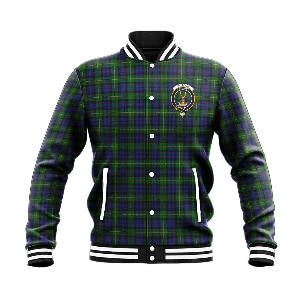 Gordon Tartan Baseball Jacket with Family Crest - Tartan Vibes Clothing