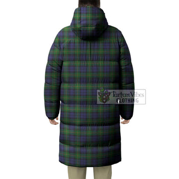 Gordon Tartan Long Down Jacket