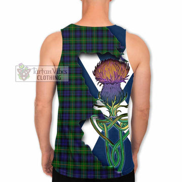Gordon Tartan Family Crest Men's Tank Top Scottish Thistle Celtic Inspired - Tartan Vibes Clothing