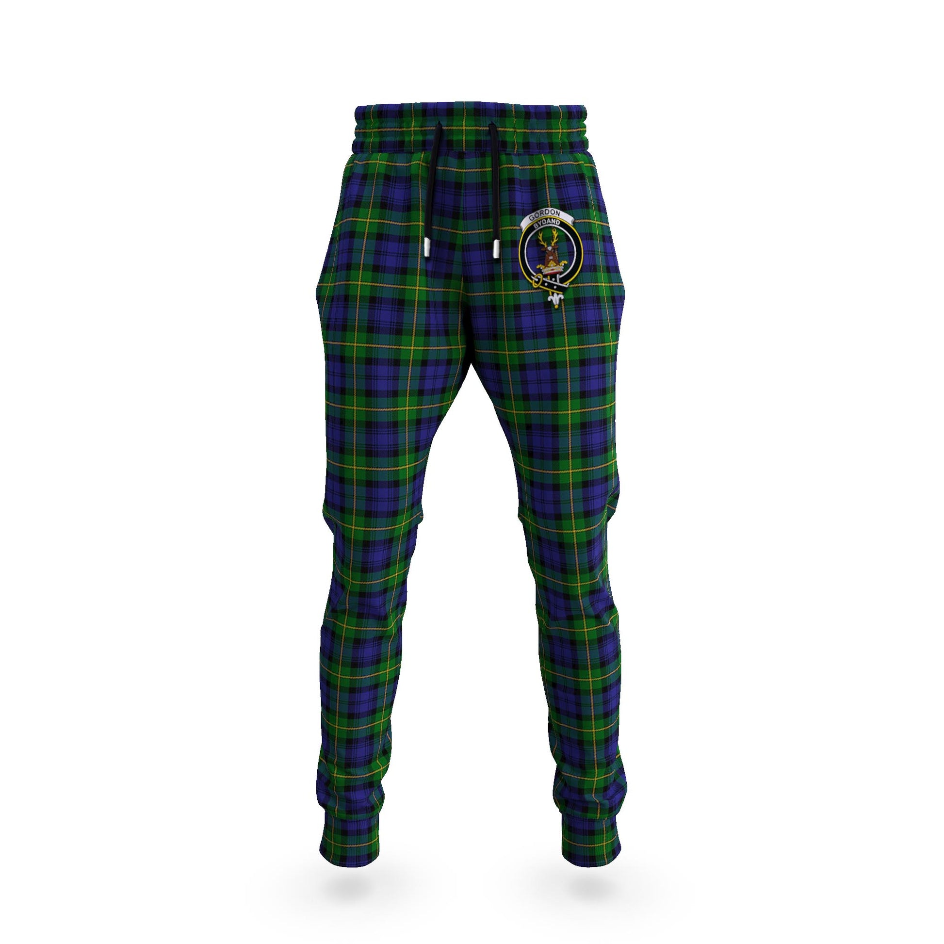 Gordon Tartan Joggers Pants with Family Crest 5XL - Tartan Vibes Clothing