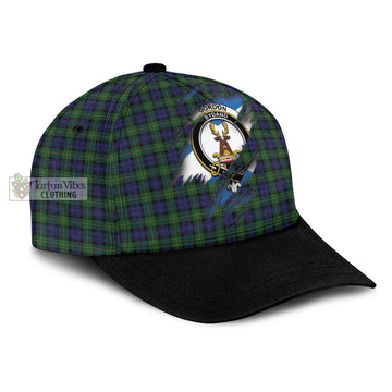 Gordon Tartan Classic Cap with Family Crest In Me Style