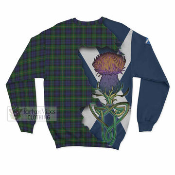 Gordon Tartan Family Crest Sweatshirt Scottish Thistle Celtic Inspired - Tartan Vibes Clothing