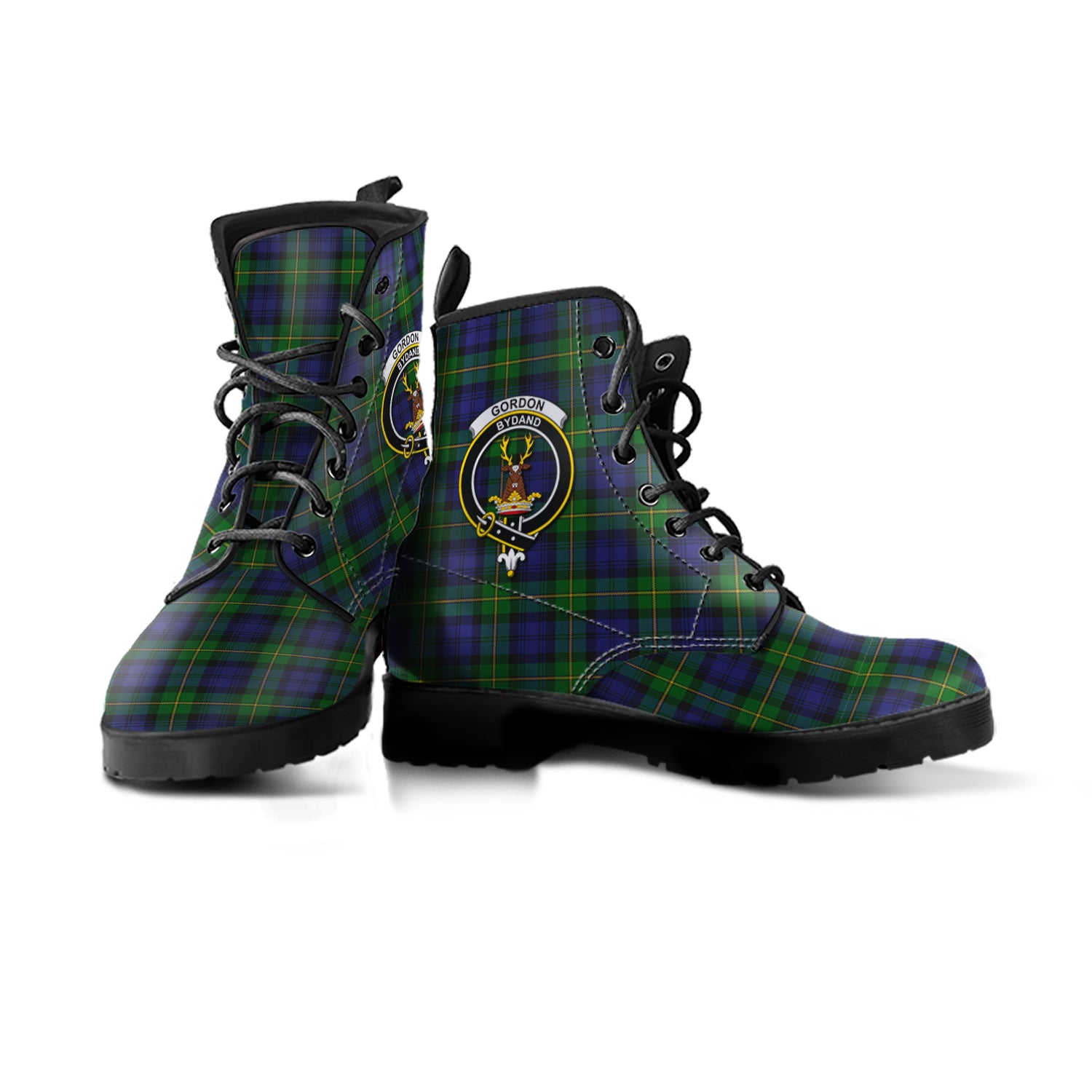 gordon-tartan-leather-boots-with-family-crest