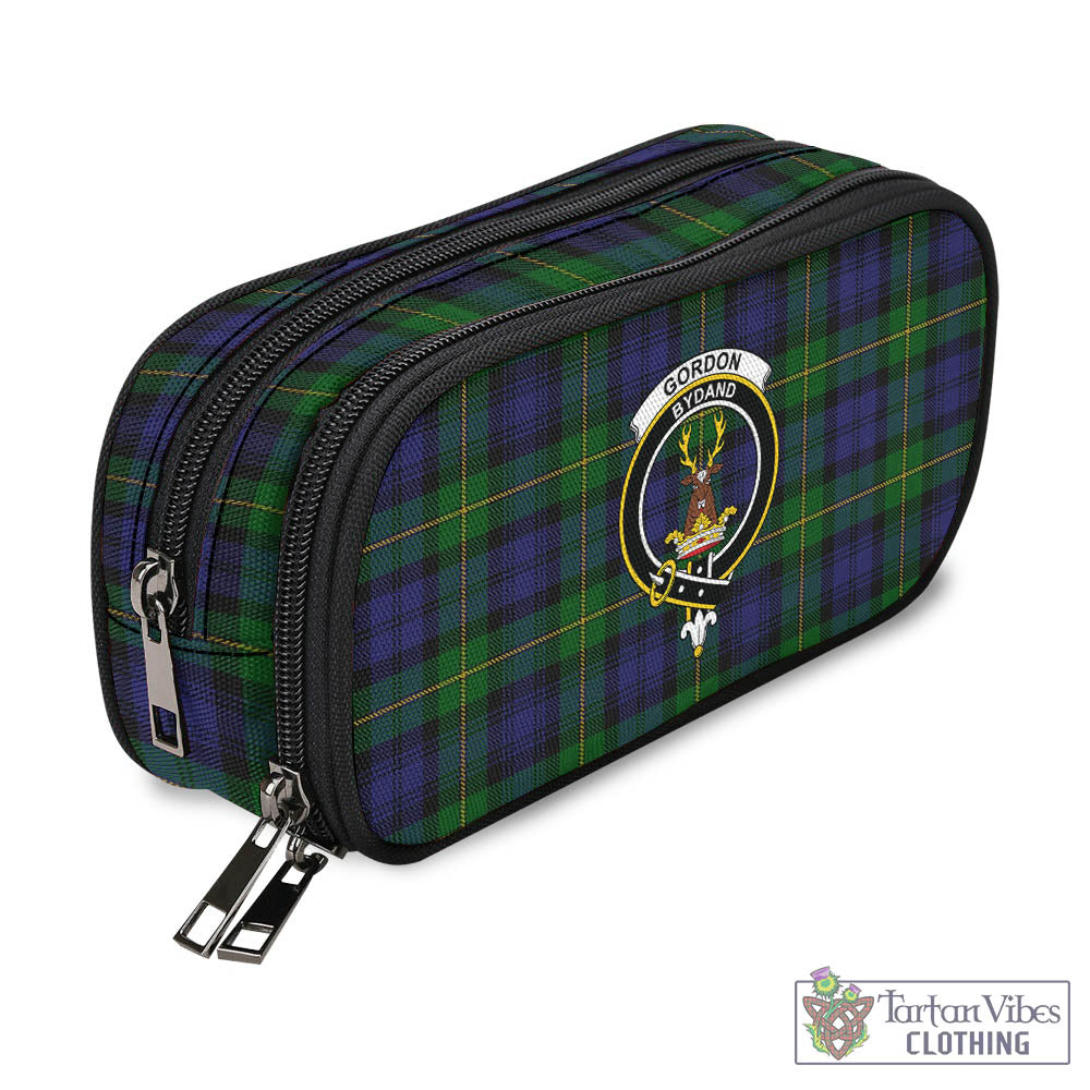 Tartan Vibes Clothing Gordon Tartan Pen and Pencil Case with Family Crest