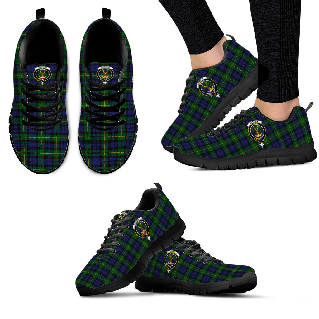 Gordon Tartan Sneakers with Family Crest - Tartan Vibes Clothing