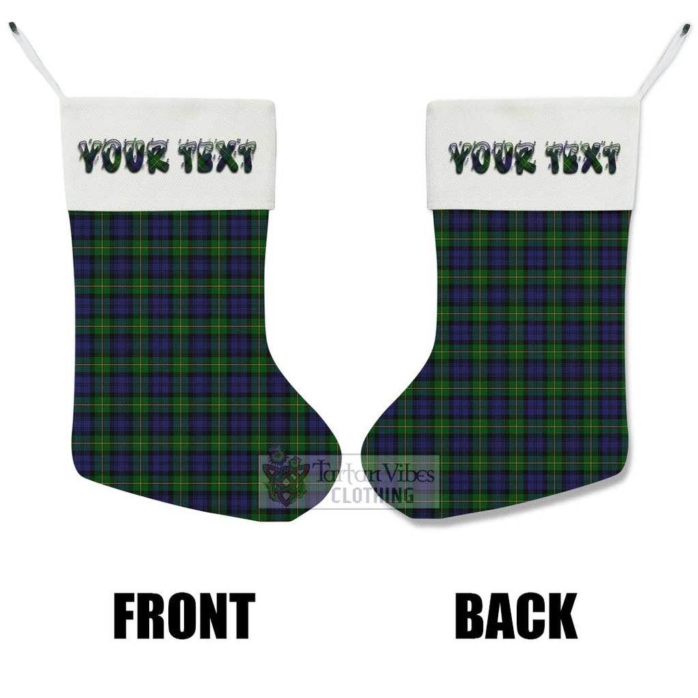 Tartan Vibes Clothing Gordon Tartan Christmas Stocking with Personalized Text