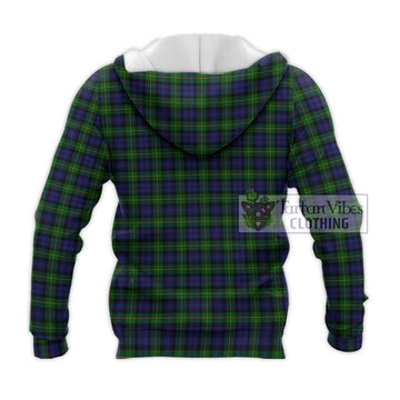 Gordon Tartan Knitted Hoodie with Family Crest DNA In Me Style