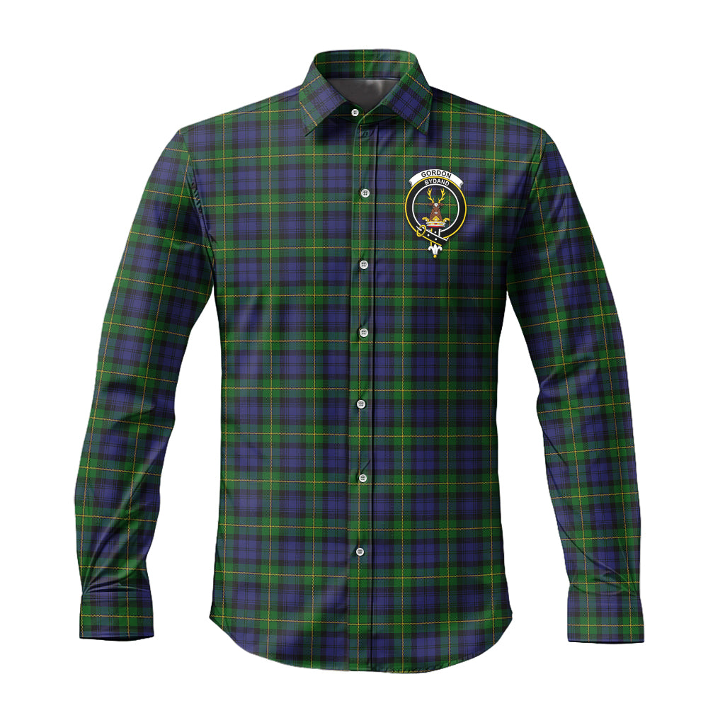 gordon-tartan-long-sleeve-button-up-shirt-with-family-crest