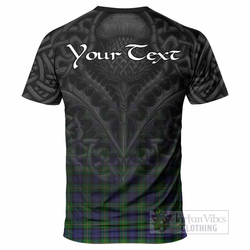 Tartan Vibes Clothing Gordon Tartan T-Shirt with Family Crest Celtic Thistle Vibes