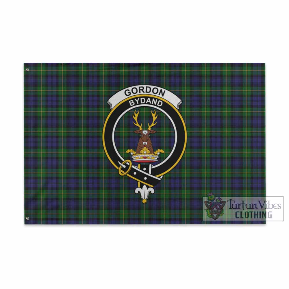 Gordon Tartan House Flag with Family Crest - Tartan Vibes Clothing