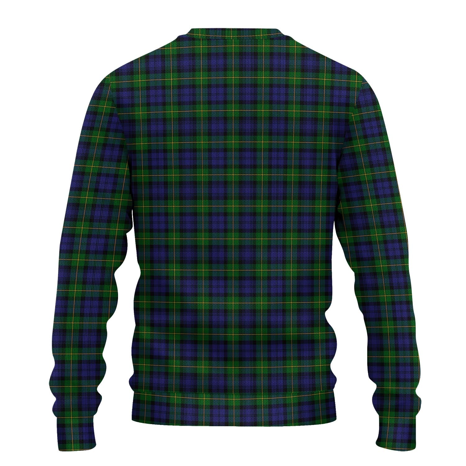 Gordon Tartan Knitted Sweater with Family Crest - Tartanvibesclothing