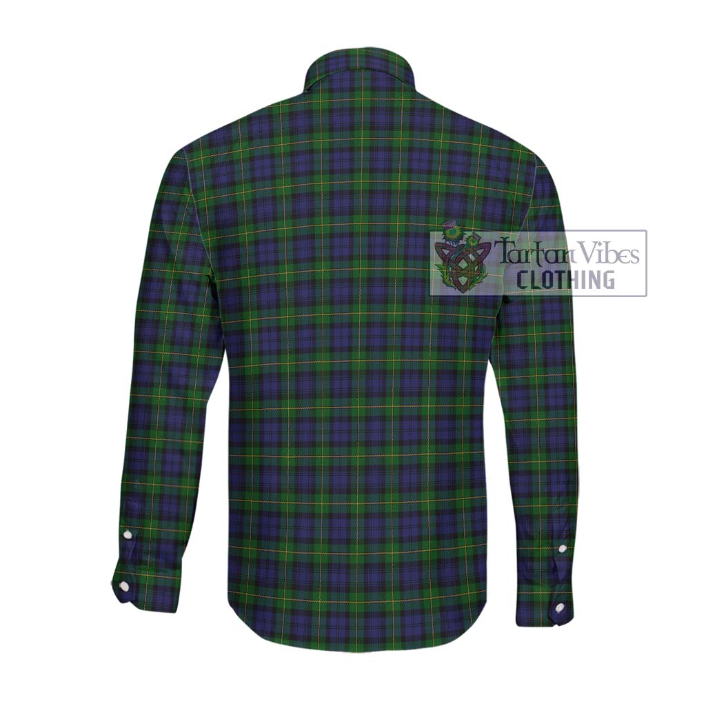 Gordon Tartan Long Sleeve Button Shirt with Family Crest DNA In Me Style - Tartanvibesclothing Shop