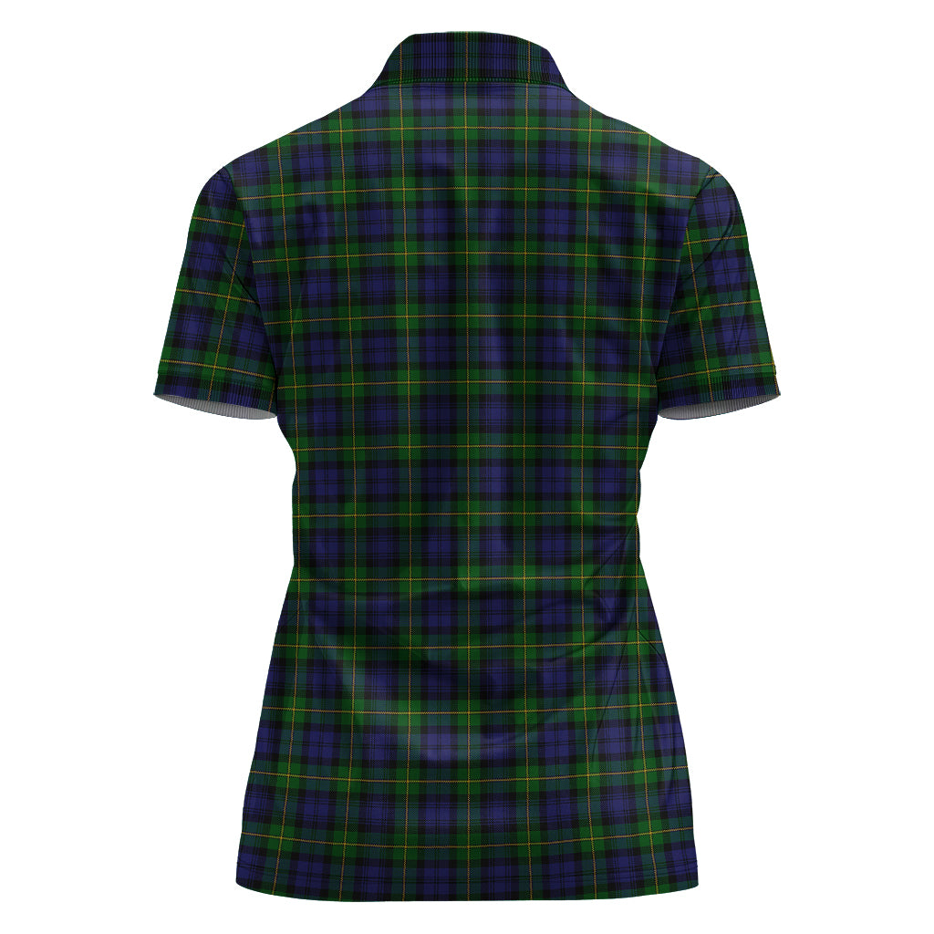 Gordon Tartan Polo Shirt with Family Crest For Women - Tartan Vibes Clothing