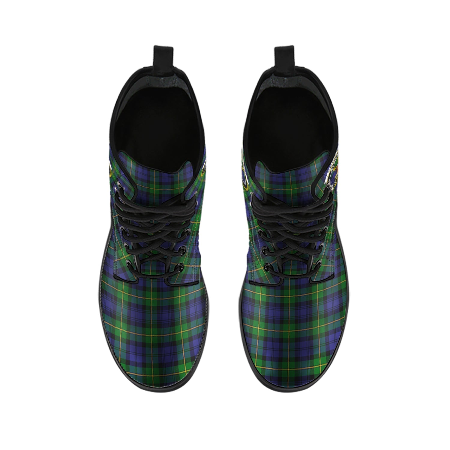 gordon-tartan-leather-boots-with-family-crest