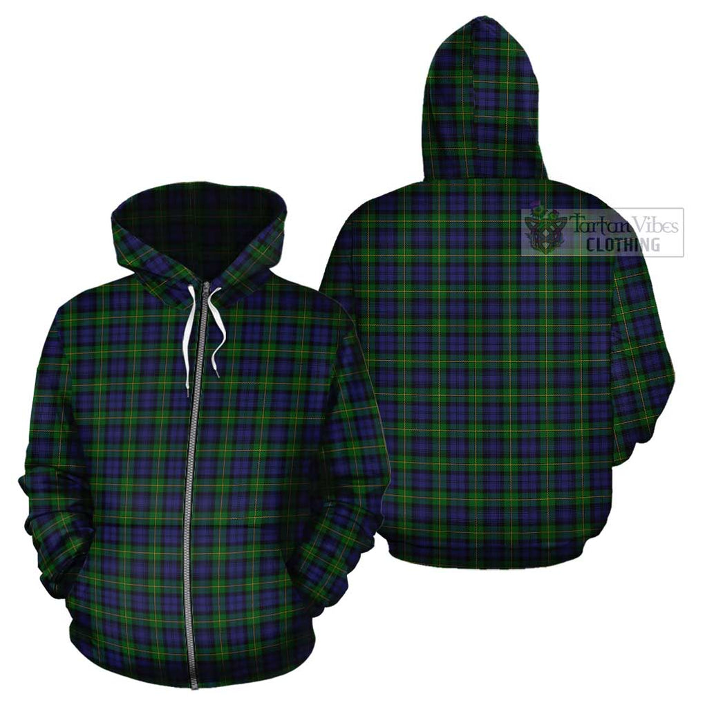 Gordon Tartan Cotton Hoodie Zip Hoodie - Tartan Vibes Clothing